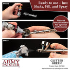 The Army Painter Warpaints Metallics Glitter Green Non Toxic Acrylic Paints 18ml WP1484