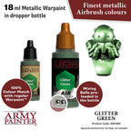 The Army Painter Warpaints Metallics Glitter Green Non Toxic Acrylic Paints 18ml WP1484