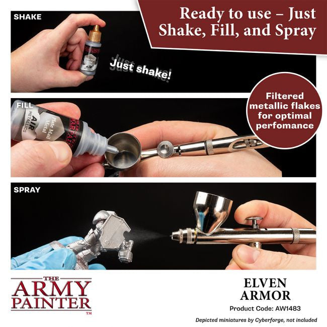 The Army Painter Warpaints Metallics Azure Magic Non Toxic Acrylic Paints 18ml WP1486
