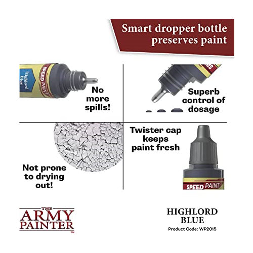 The Army Painter Speedpaint 2.0 Highlord Blue Non Toxic Paints 18ml WP2015