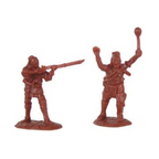 Dungeons & Dragons: Wizkids: Armies in Plastic French & Indian War 1754-1763 Northeastern Woodland Indians Set #1 (18) 132 (Red): Miniatures