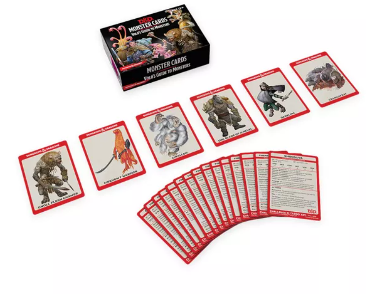 Dungeons & Dragons: Volo's Guide to Monsters (Monster Cards, Accessory): Spellbook Cards