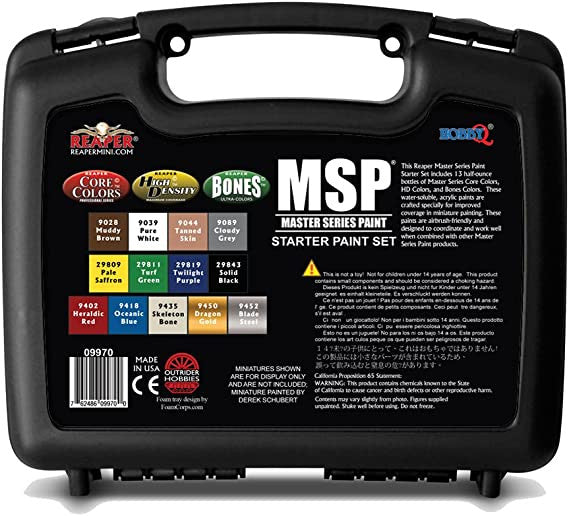 Reaper Miniatures Master Series Paints Starter Set for Mini Figures Paints Bundles REM09970