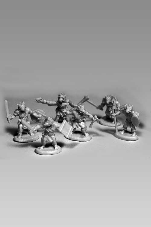 Dungeons & Dragons: Reaper Monster :Reaper 77506: Kobolds (6) Dark Heaven Bones Plastic s: Miniature