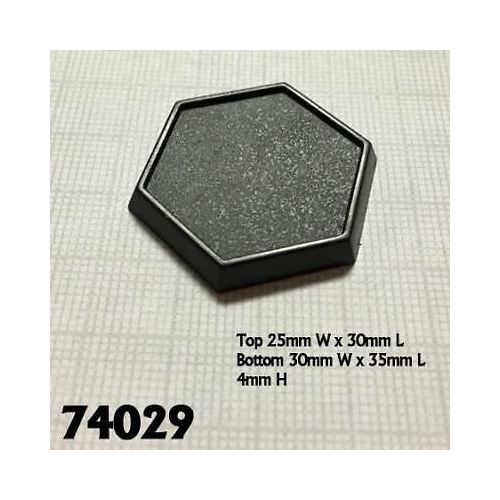 Dungeons & Dragons: Reaper: Reaper RPR74029 1in Hex Plastic Miniature Gaming Base (Pack of 20) Miniatures Race - Accessory: Miniatures;Tools