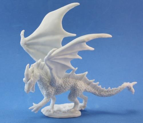 Dungeons & Dragons: Reaper Dragon :Reaper 77026 Young Fire Dragon - Dark Heaven Legends Bones : Miniature