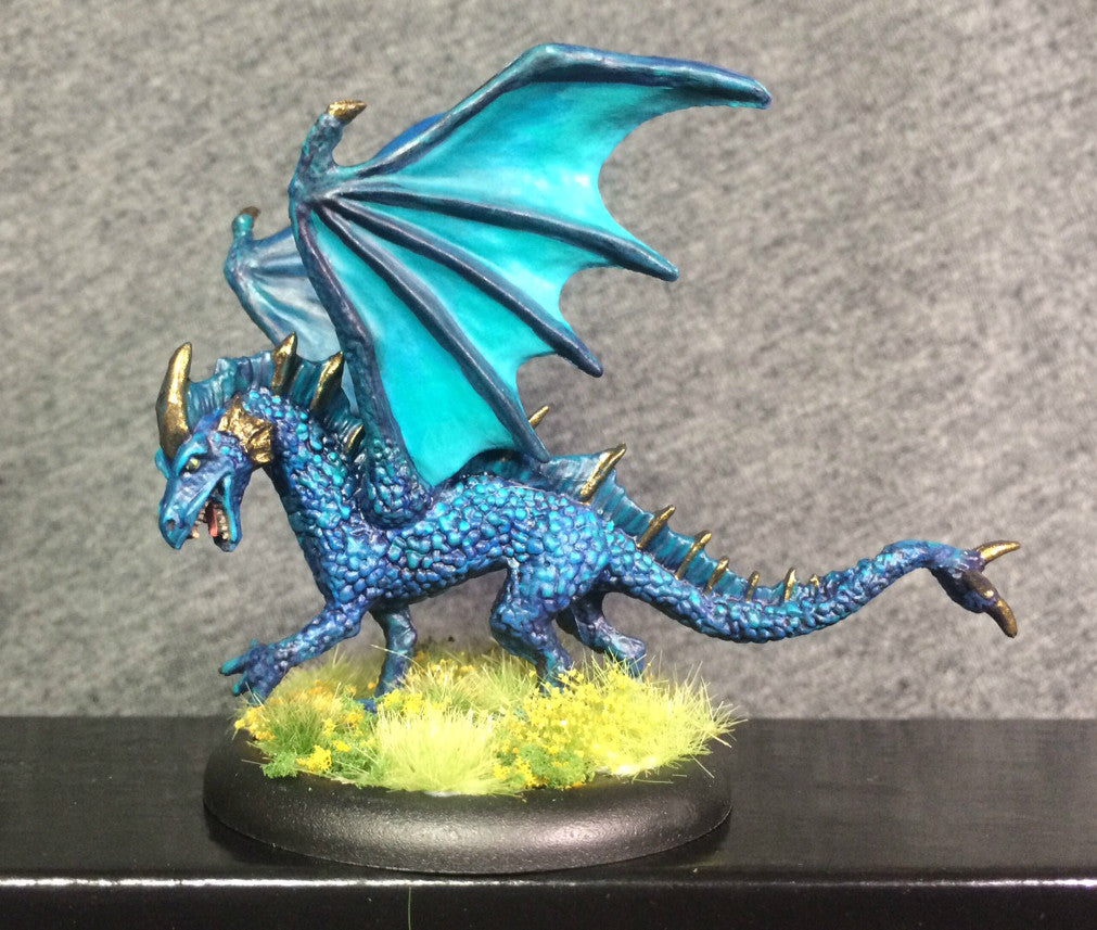 Dungeons & Dragons: Reaper Dragon :Reaper 77026 Young Fire Dragon - Dark Heaven Legends Bones : Miniature