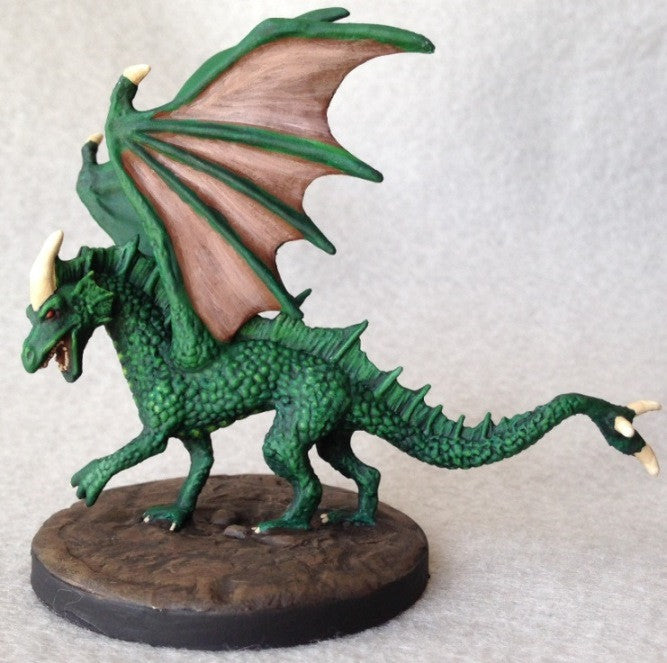 Dungeons & Dragons: Reaper Dragon :Reaper 77026 Young Fire Dragon - Dark Heaven Legends Bones : Miniature