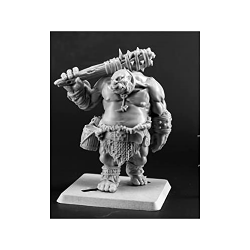 Dungeons & Dragons: Reaper Monster :Reaper s Ogre Guard - Unpainted Plastic (77456): Miniature