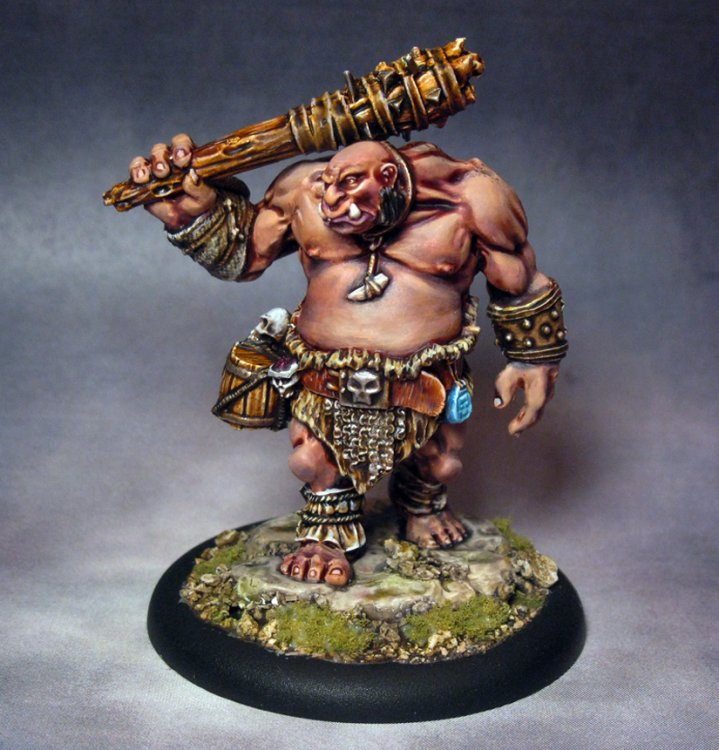 Dungeons & Dragons: Reaper Monster :Reaper s Ogre Guard - Unpainted Plastic (77456): Miniature