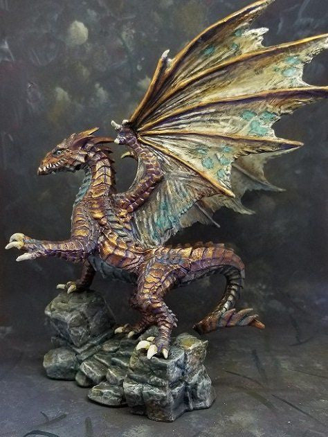 Dungeons & Dragons: Reaper Dragon :Reaper s Kyphrixis The Copper Dragon #77565 - Unpainted Polymer Plastic : Miniature