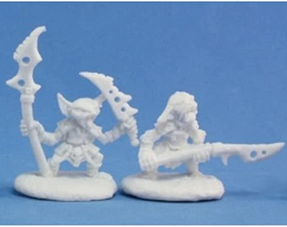 Dungeons & Dragons: Reaper Goblin Monster:Reaper 89003 Goblin Warriors (4) Pathfinder Bones Unpainted Plastic : Miniature