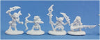 Dungeons & Dragons: Reaper Goblin Monster:Reaper 89003 Goblin Warriors (4) Pathfinder Bones Unpainted Plastic : Miniature
