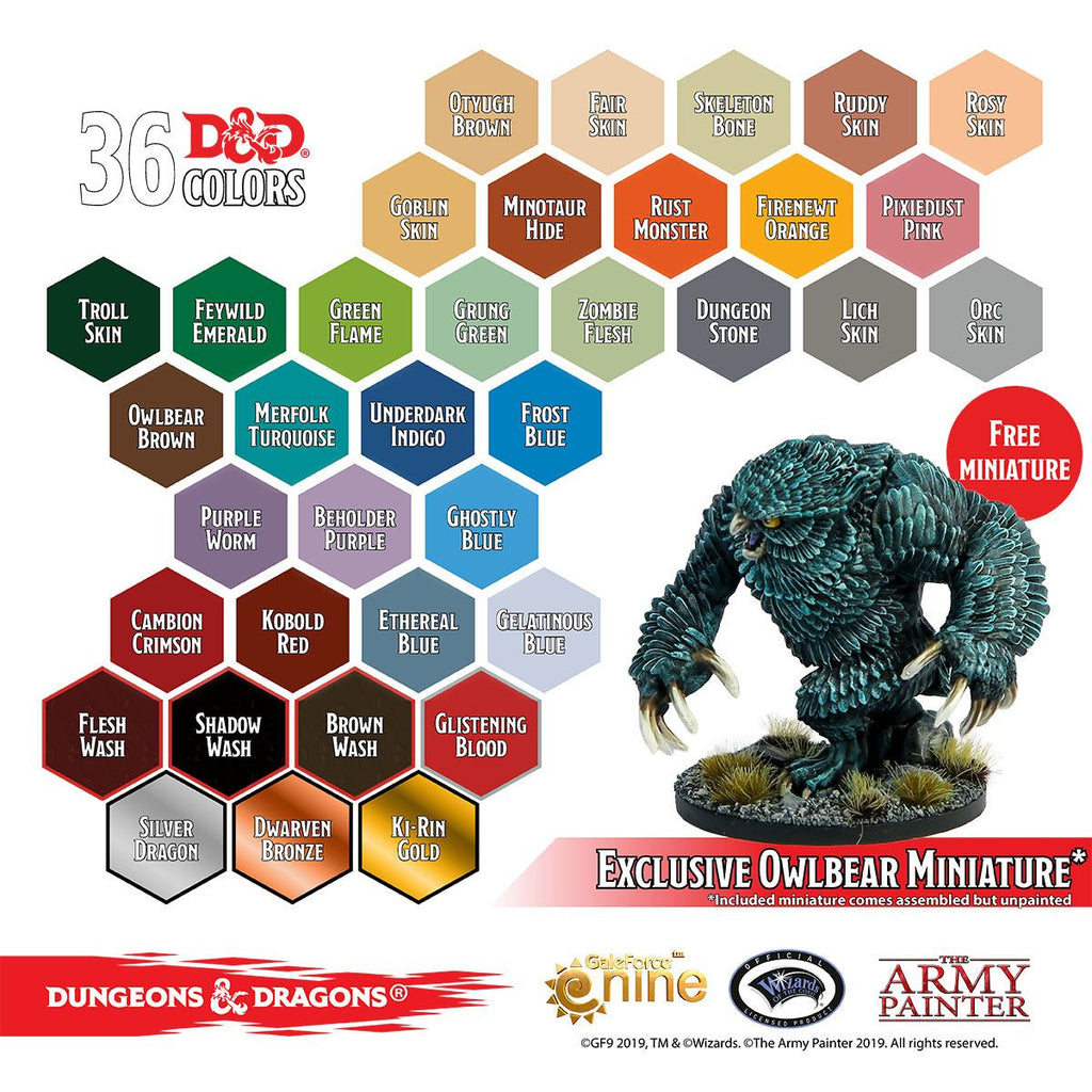 The Army Painter D&D Nolzur's Marvelous Pigments Monsters Paint Set TAP-75002