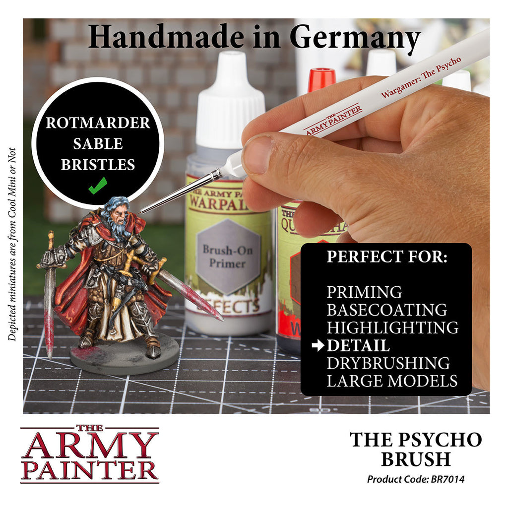 The Army Painter Wargamer The Psycho Paint Brush BR7014