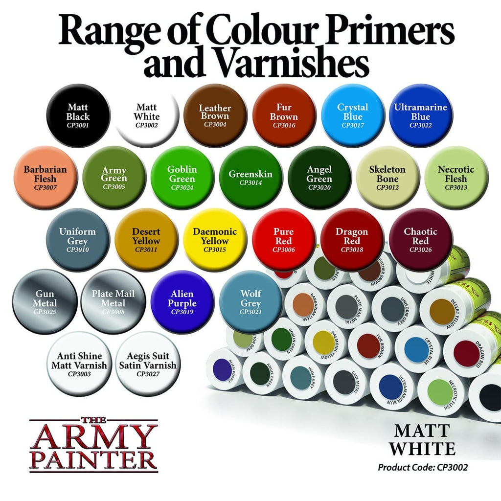 The Army Painter Color Base Primer Matt White Spray 400ml CP3002