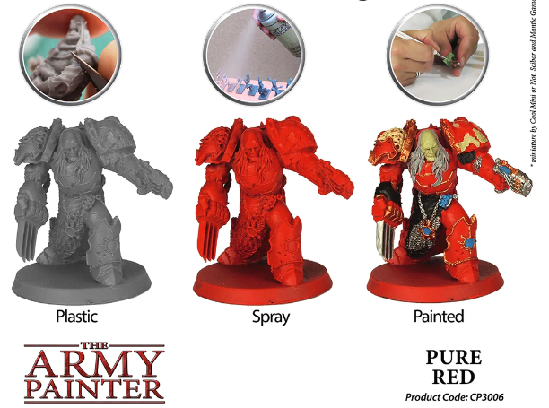 The Army Painter Color Primer Pure Red Spray CP3006