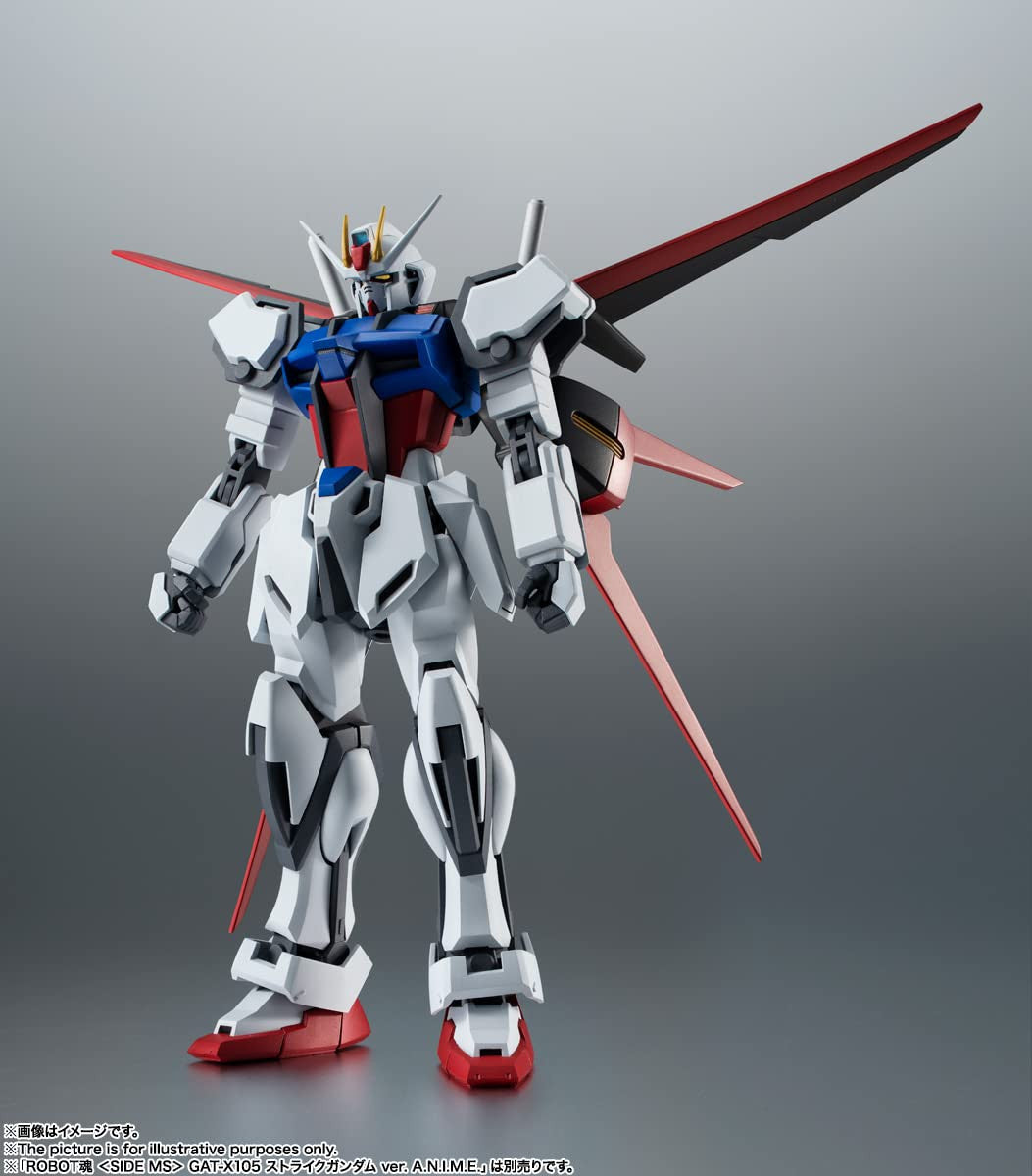 Mobile Suit Gundam Seed Side MS Aile Striker & Option Parts Set Bandai Spirits The Robot Spirits Figure Tamashii Nations AQM/E-X01 BAS63749
