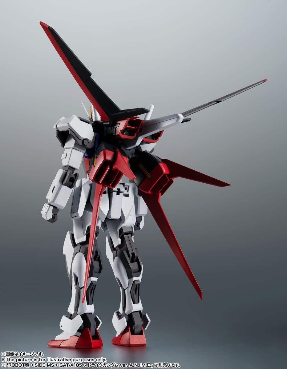 Mobile Suit Gundam Seed Side MS Aile Striker & Option Parts Set Bandai Spirits The Robot Spirits Figure Tamashii Nations AQM/E-X01 BAS63749