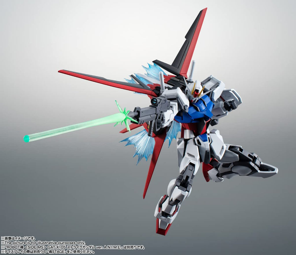 Mobile Suit Gundam Seed Side MS Aile Striker & Option Parts Set Bandai Spirits The Robot Spirits Figure Tamashii Nations AQM/E-X01 BAS63749