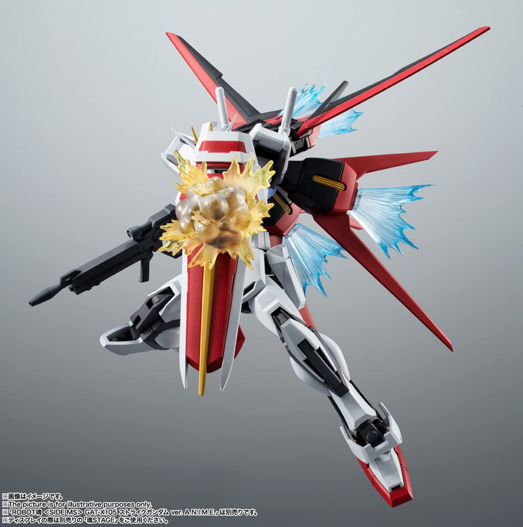 Mobile Suit Gundam Seed Side MS Aile Striker & Option Parts Set Bandai Spirits The Robot Spirits Figure Tamashii Nations AQM/E-X01 BAS63749