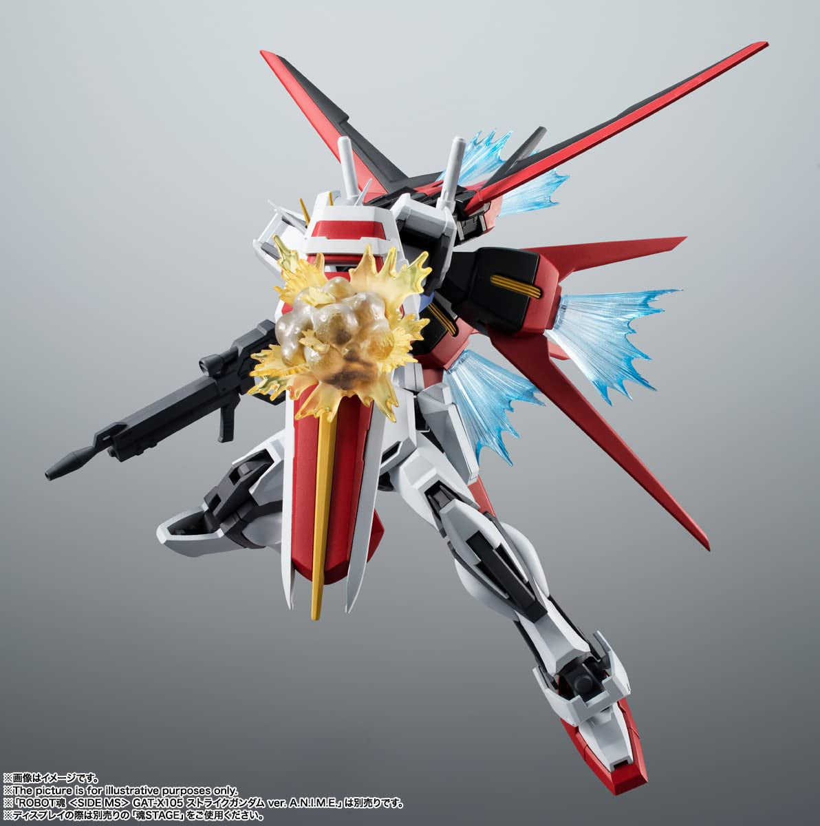 Mobile Suit Gundam Seed Side MS Aile Striker & Option Parts Set Bandai Spirits The Robot Spirits Figure Tamashii Nations AQM/E-X01 BAS63749