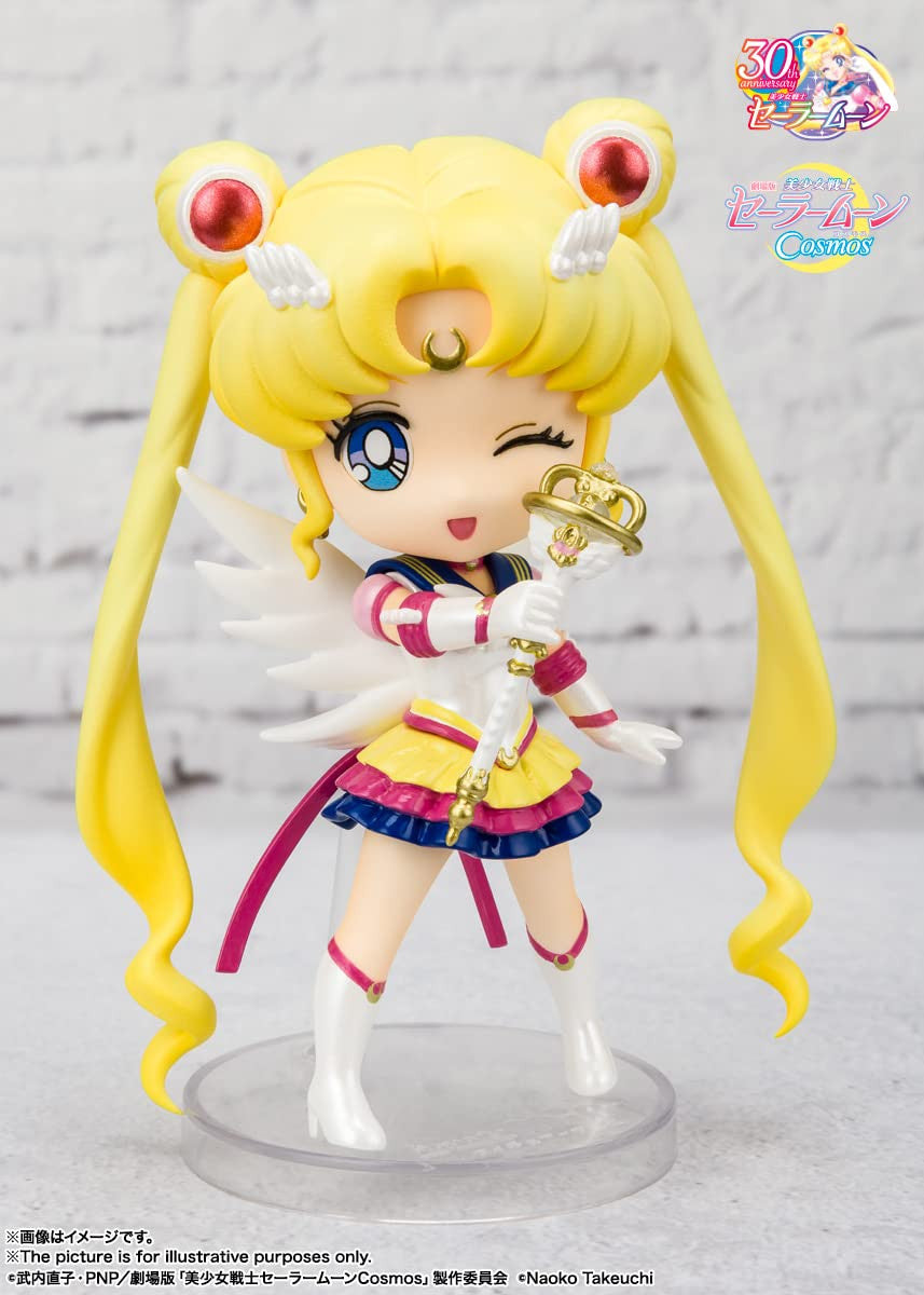 Tamashii Nations - Pretty Guardian Sailor Moon Cosmos - Eternal Sailor Moon - Cosmos Edition, Bandai Spirits Figuarts Mini Action Figure