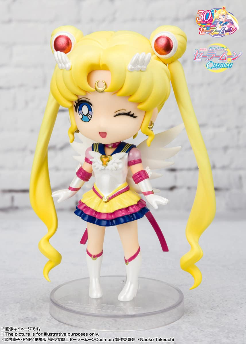 Tamashii Nations - Pretty Guardian Sailor Moon Cosmos - Eternal Sailor Moon - Cosmos Edition, Bandai Spirits Figuarts Mini Action Figure