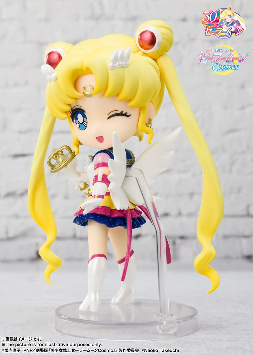 Tamashii Nations - Pretty Guardian Sailor Moon Cosmos - Eternal Sailor Moon - Cosmos Edition, Bandai Spirits Figuarts Mini Action Figure