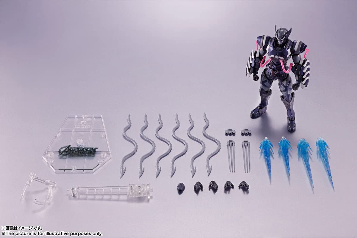 Tamashii Nations - Tech-On Avengers - Venom Symbiote Wolverine (Tech-On Avengers), Bandai Spirits S.H.Figuarts Action Figure