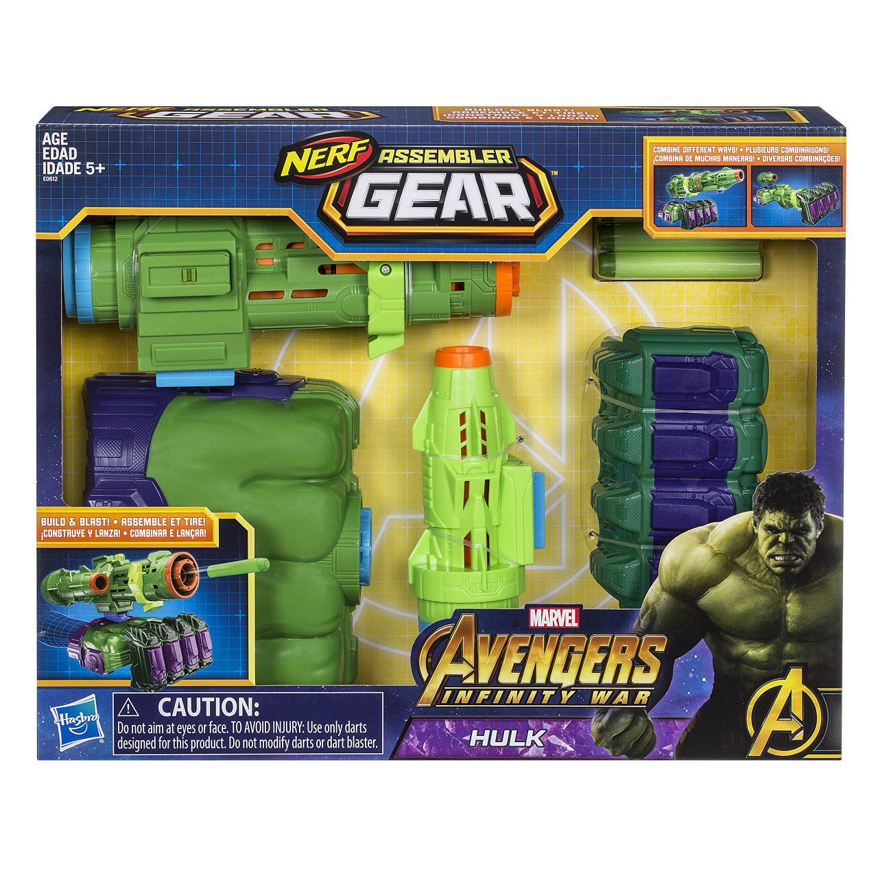 Marvel Avengers Infinity War Nerf Hulk Assembler Gear