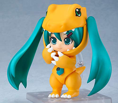 Good Smile Character Vocal Series 01: Hatsune Miku/Digimon Adventure (Kigurumi Agumon Version) Nendoroid Action Figure