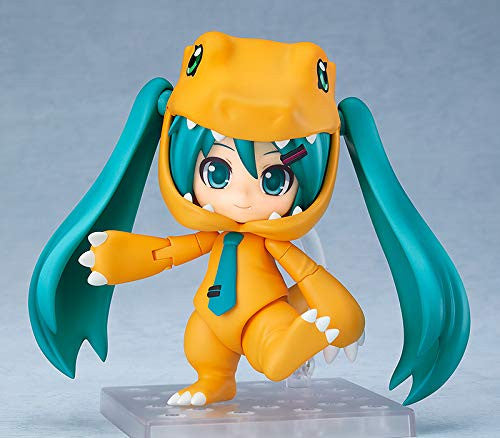 Good Smile Character Vocal Series 01: Hatsune Miku/Digimon Adventure (Kigurumi Agumon Version) Nendoroid Action Figure