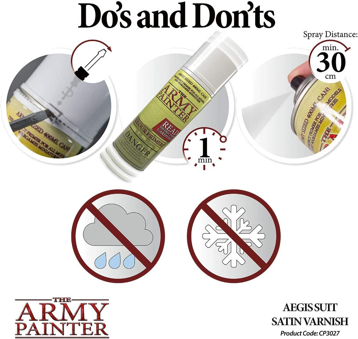 The Army Painter Aegis Suit Satin Varnish Spray 400ml CP3027