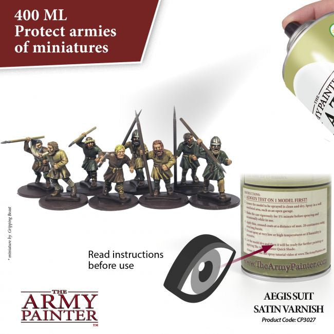 The Army Painter Aegis Suit Satin Varnish Spray 400ml CP3027