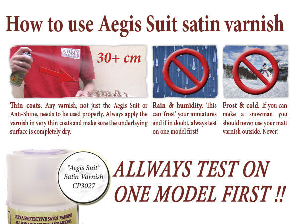 The Army Painter Aegis Suit Satin Varnish Spray 400ml CP3027