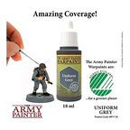 The Army Painter Warpaint Uniform Grey Non Toxic Acrylic Paints 18ml WP1118