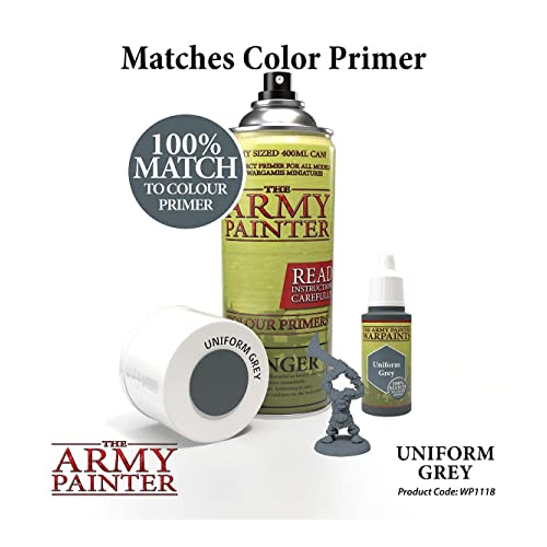 The Army Painter Warpaint Uniform Grey Non Toxic Acrylic Paints 18ml WP1118