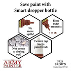 The Army Painter Warpaint Fur Brown Non Toxic Acrylic Paints 18ml WP1122