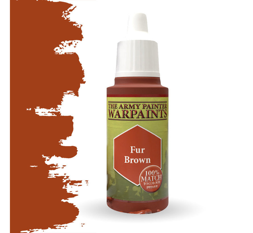 The Army Painter Warpaint Fur Brown Non Toxic Acrylic Paints 18ml WP1122