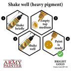 The Army Painter Warpaint Metallic Bright Gold Non Toxic Acrylic Paints 18ml WP1144