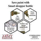The Army Painter Warpaint Commando Green Non Toxic Acrylic Paints 18ml WP1410