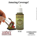 The Army Painter Warpaint Commando Green Non Toxic Acrylic Paints 18ml WP1410