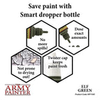 The Army Painter Warpaint Elf Green Non Toxic Acrylic Paints 18ml WP1420