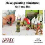 The Army Painter Warpaint Elf Green Non Toxic Acrylic Paints 18ml WP1420