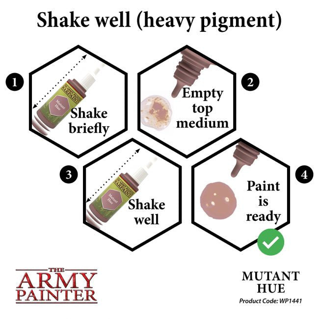 The Army Painter Warpaint Mutant Hue Non Toxic Acrylic Paints 18ml WP1441