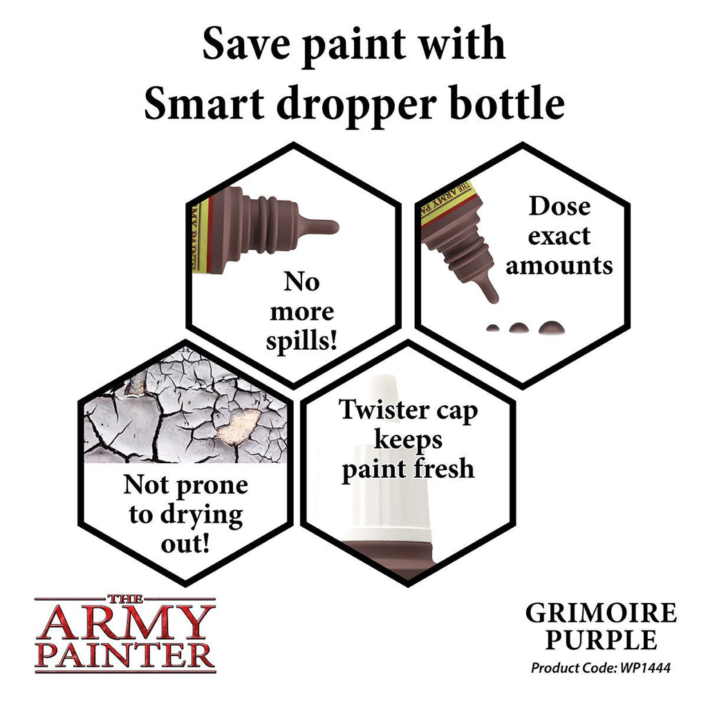 The Army Painter Warpaint Grimoire Purple Non Toxic Acrylic Paints 18ml WP1444