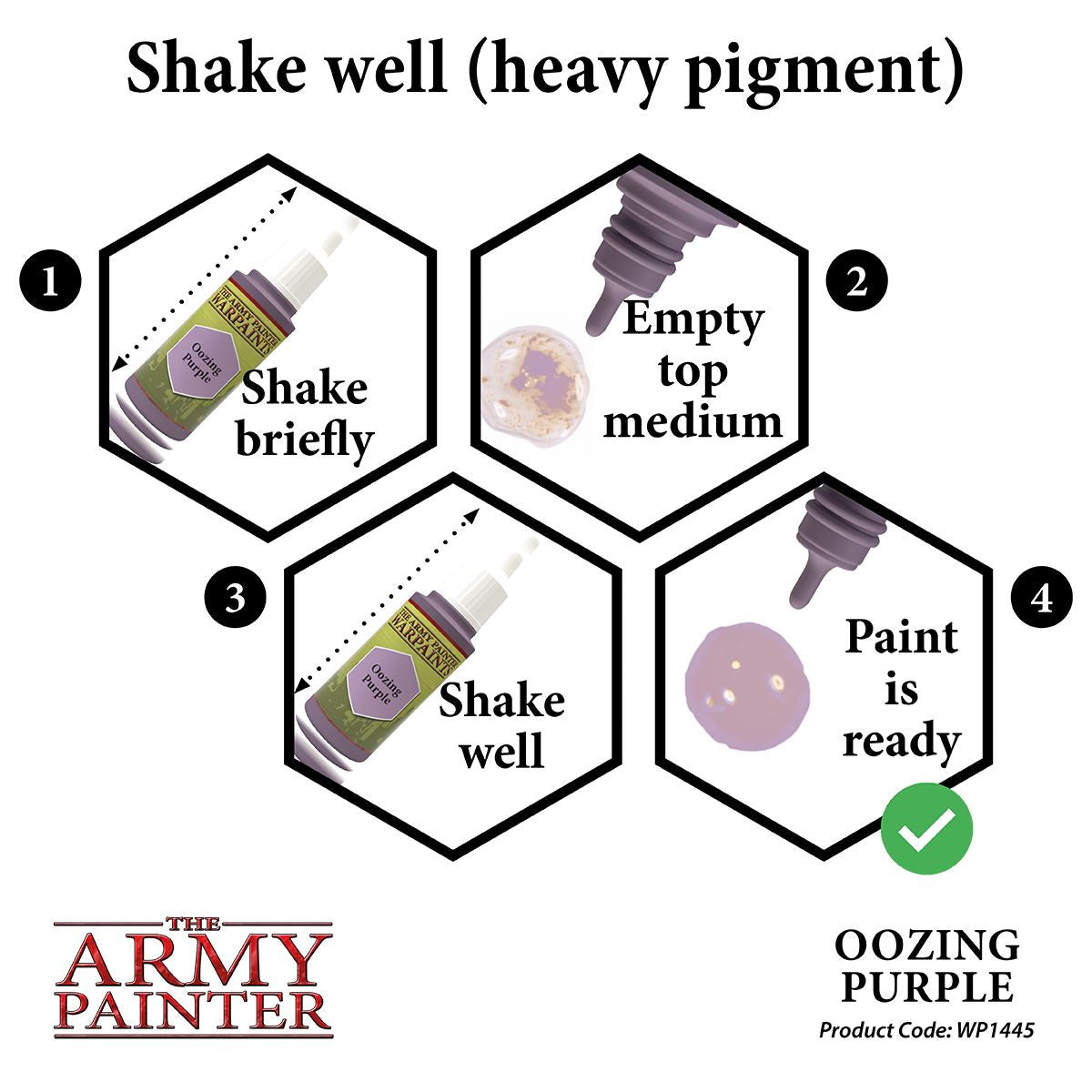 The Army Painter Warpaint Oozing Purple Non Toxic Acrylic Paints 18ml WP1445
