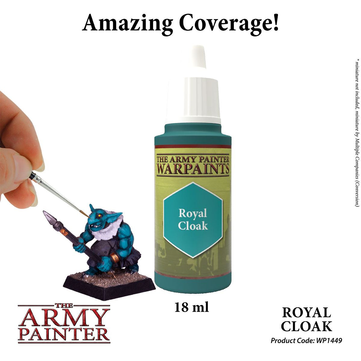 The Army Painter Warpaint Royal Cloak Non Toxic Acrylic Paints 18ml WP1449