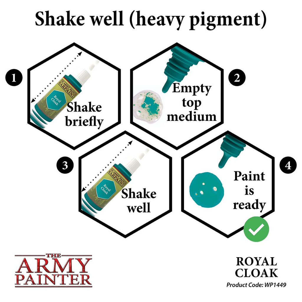 The Army Painter Warpaint Royal Cloak Non Toxic Acrylic Paints 18ml WP1449